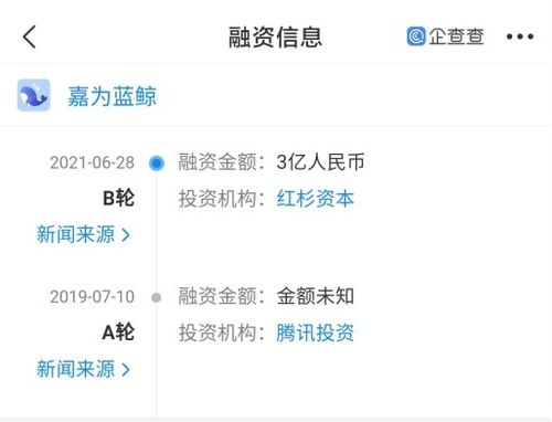 嘉為藍鯨完成3億人民幣B輪融資，深耕IT綜合服務與信息系統(tǒng)集成領域