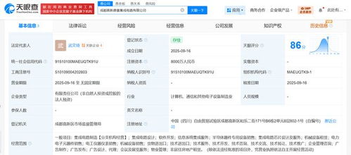 成都高投成立集成電路新公司，注冊資本8000萬，專注信息系統(tǒng)集成服務